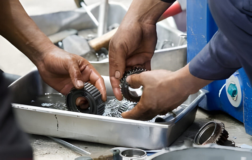 mycie skrzyni biegów mechanika